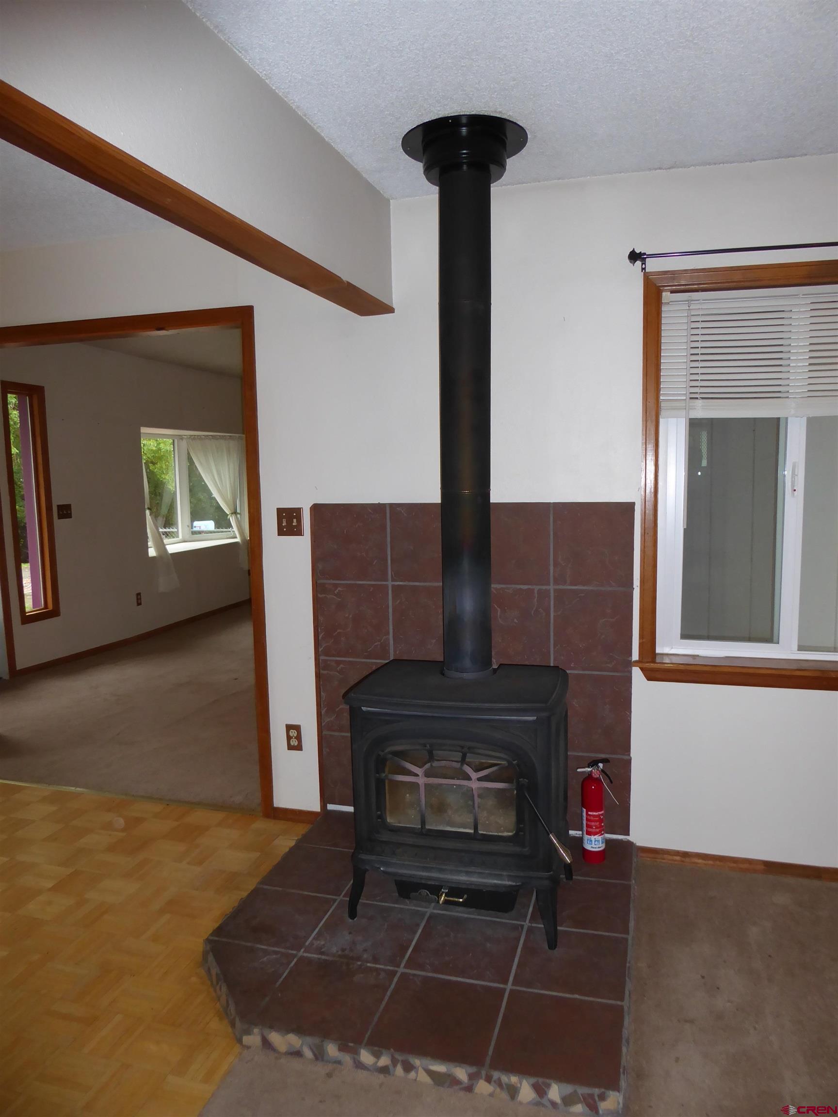 180 Northwest 7th Street Cedaredge, CO 81413 - Photo 18 of 44 a living room with furniture and a fireplace