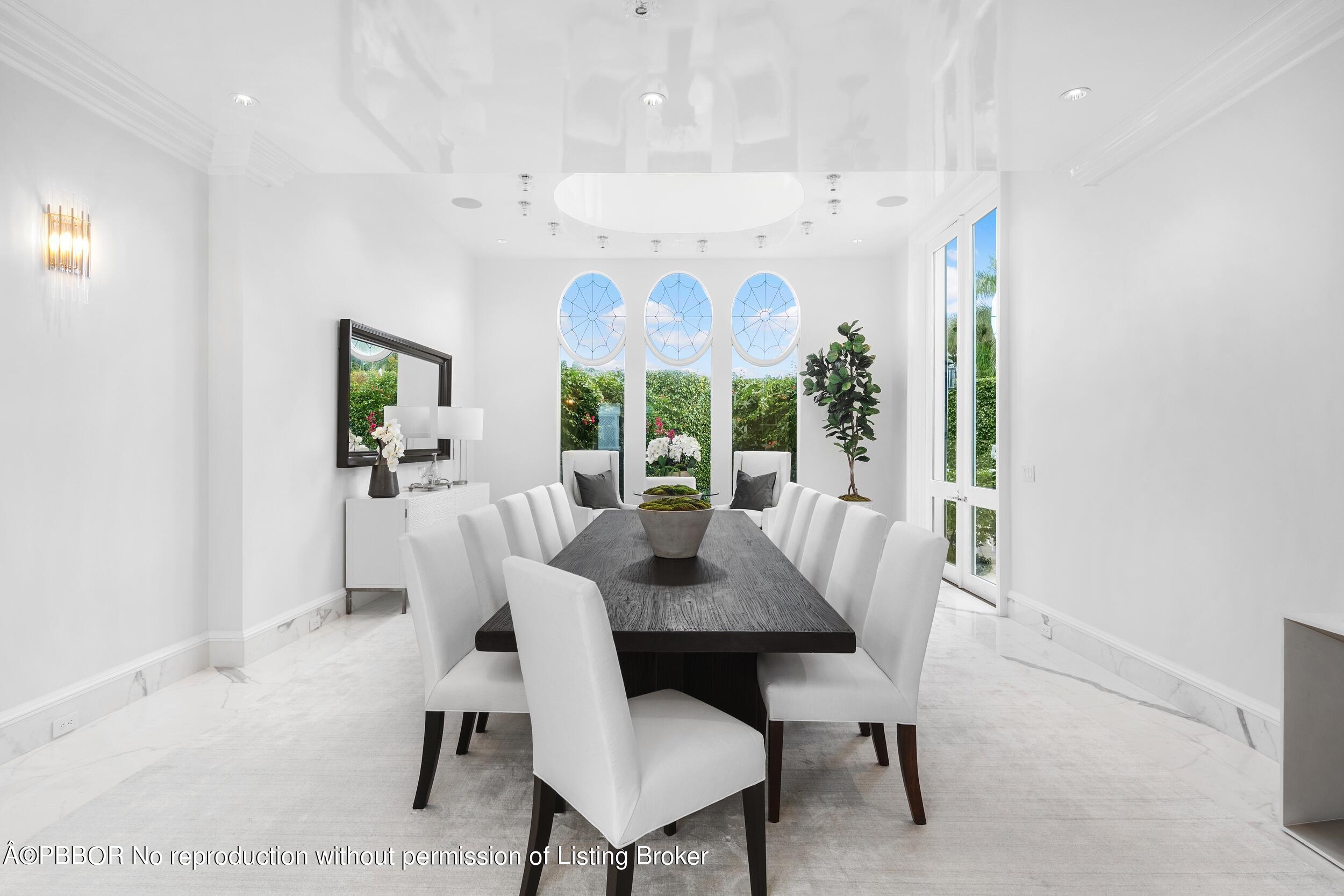 301 Polmer Park Road Palm Beach, FL 33480 - Photo 8 of 43 a view of a dining room with furniture window and outside view