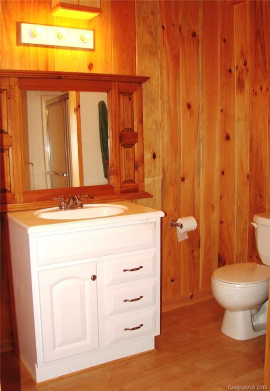 1083 Big Creek Road Marshall, NC 28753 - Photo 13 of 23 a bathroom with a sink a toilet and a mirror
