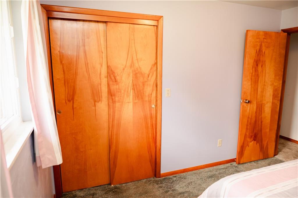 608 Edgewood Drive Apollo, PA 15613 - Photo 26 of 40 a bedroom with a bed and a shower curtain