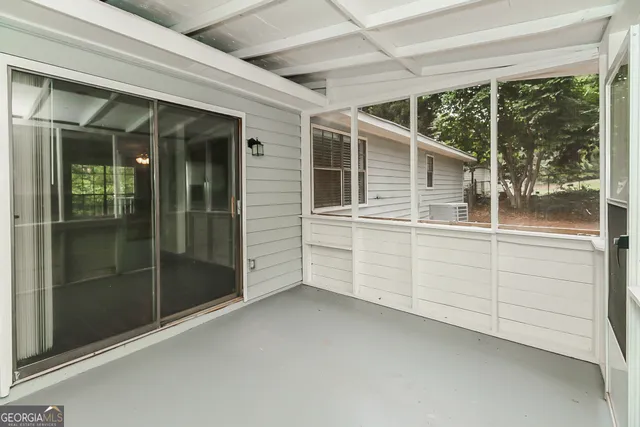 a view of a house with a porch