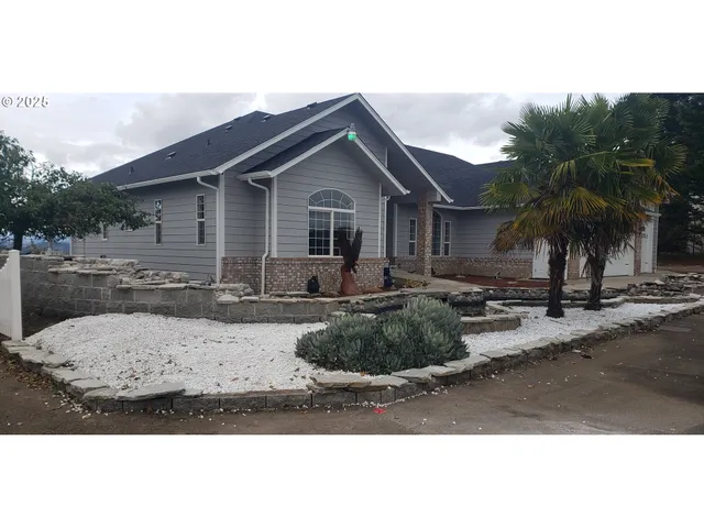 a view of a house with a patio