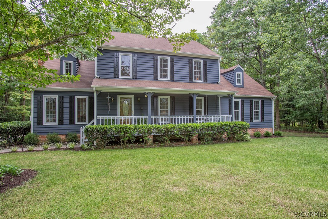 12941 Spring Run Road Midlothian, VA 23112 - Photo 1 of 48 front view of a house with a yard