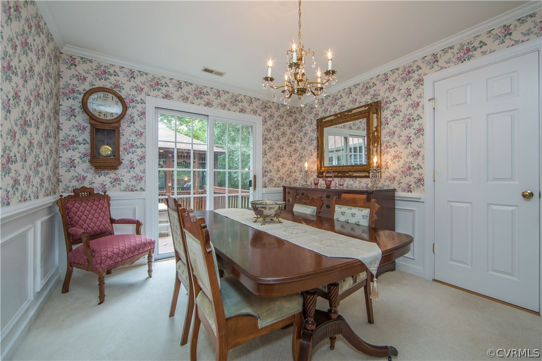 12941 Spring Run Road Midlothian, VA 23112 - Photo 8 of 48 a view of a dining room with furniture window and outside view
