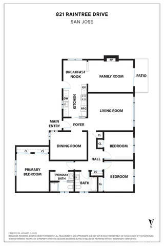 $2,598,000 | 821 Raintree Drive, San Jose, CA 95129