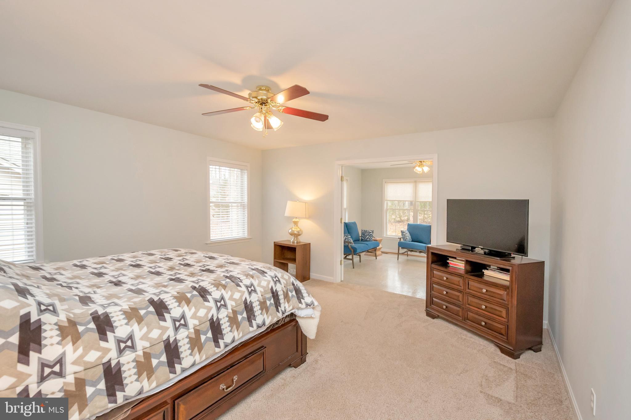 106 Greenspring Road Locust Grove, VA 22508 - Photo 13 of 31 Large master bedroom with sitting area / sun room