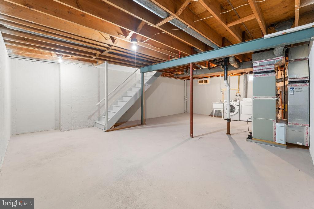 18324 Darnell Drive Olney, MD 20832 - Photo 19 of 25 unfinished basement with potential for creativity.