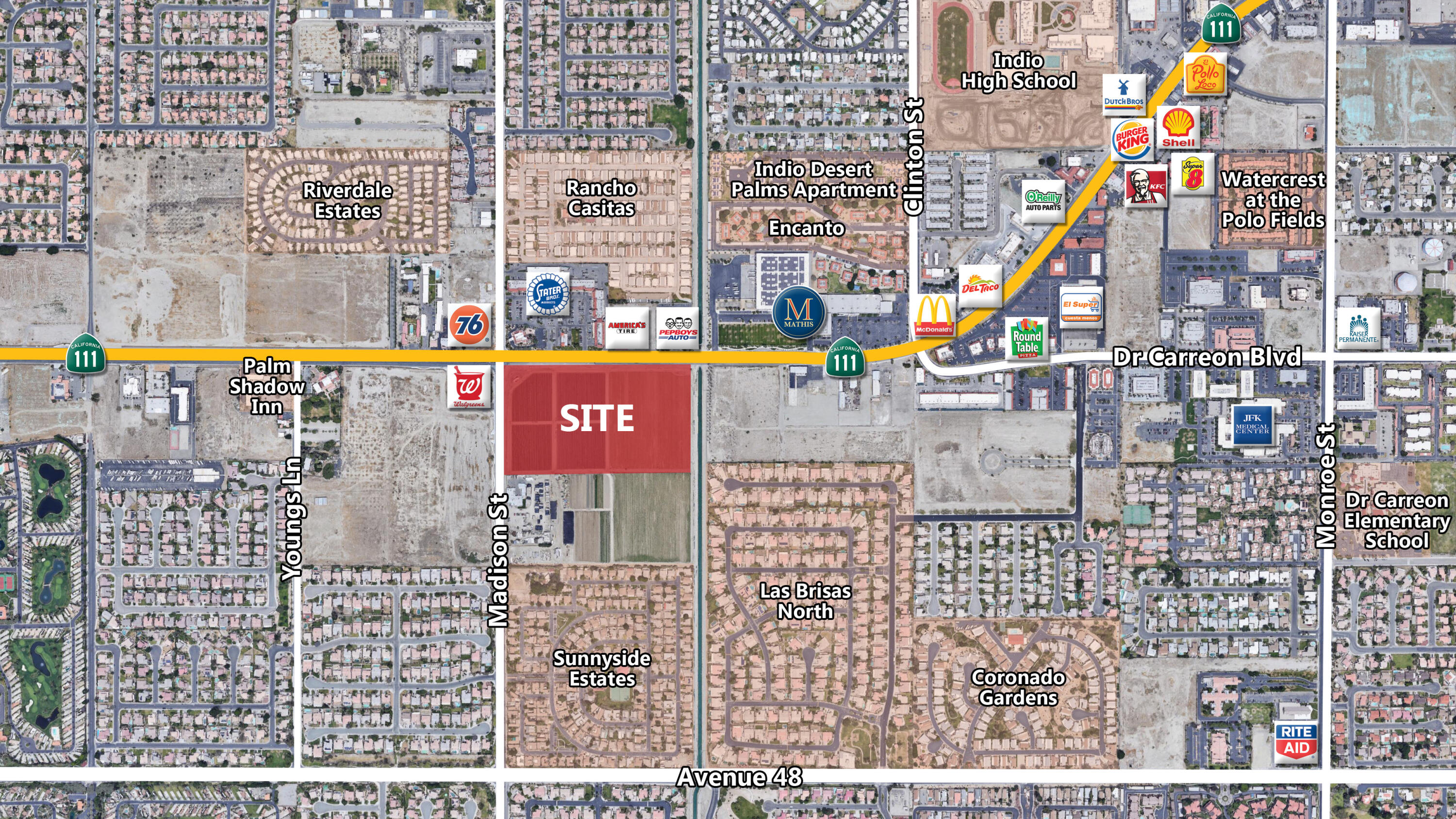 47306 Madison Street Indio, CA 92201 - Photo 3 of 4 19.31 AC SEC Hwy 111 & Madison St, IN Fl