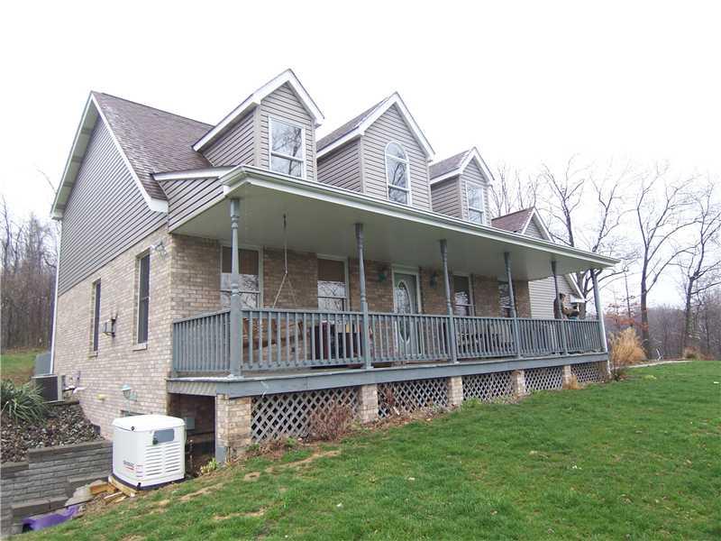 71 Mong Road Scenery Hill, PA 15360 - Photo 1 of 24 Exterior Front. Solid Brick Home with Great Frontal Deck to Enjoy View