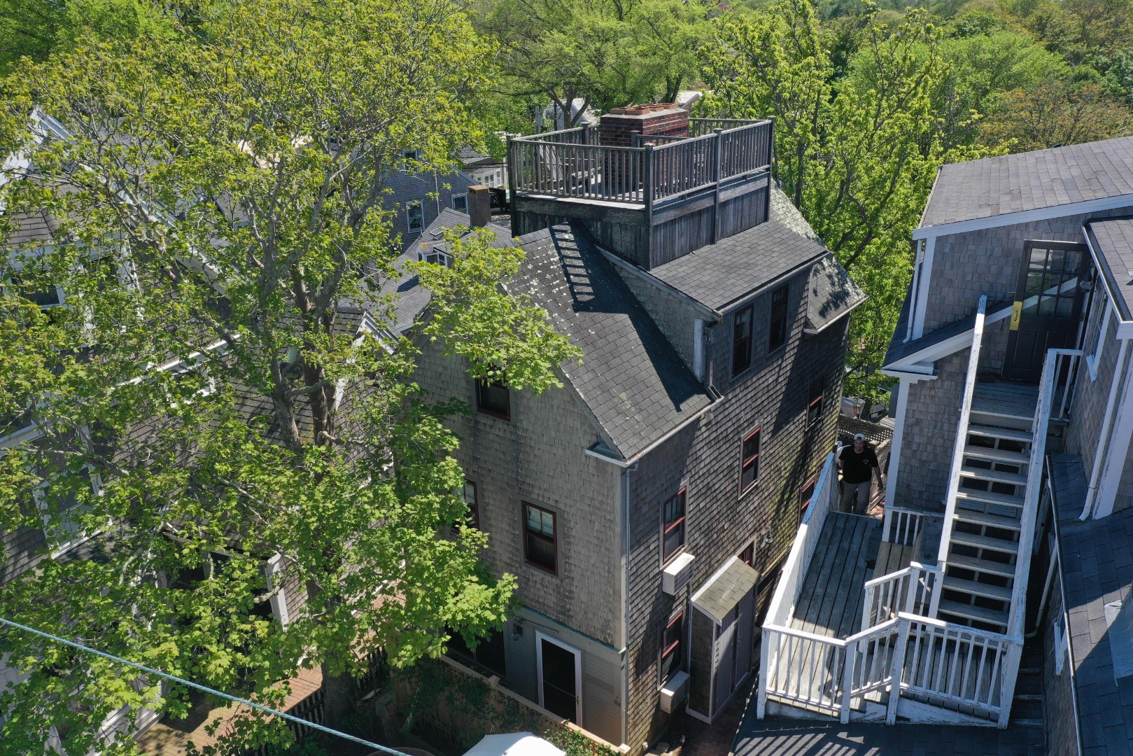 10 A Cliff Road Nantucket, MA 02554 - Photo 3 of 16 an aerial view of a house