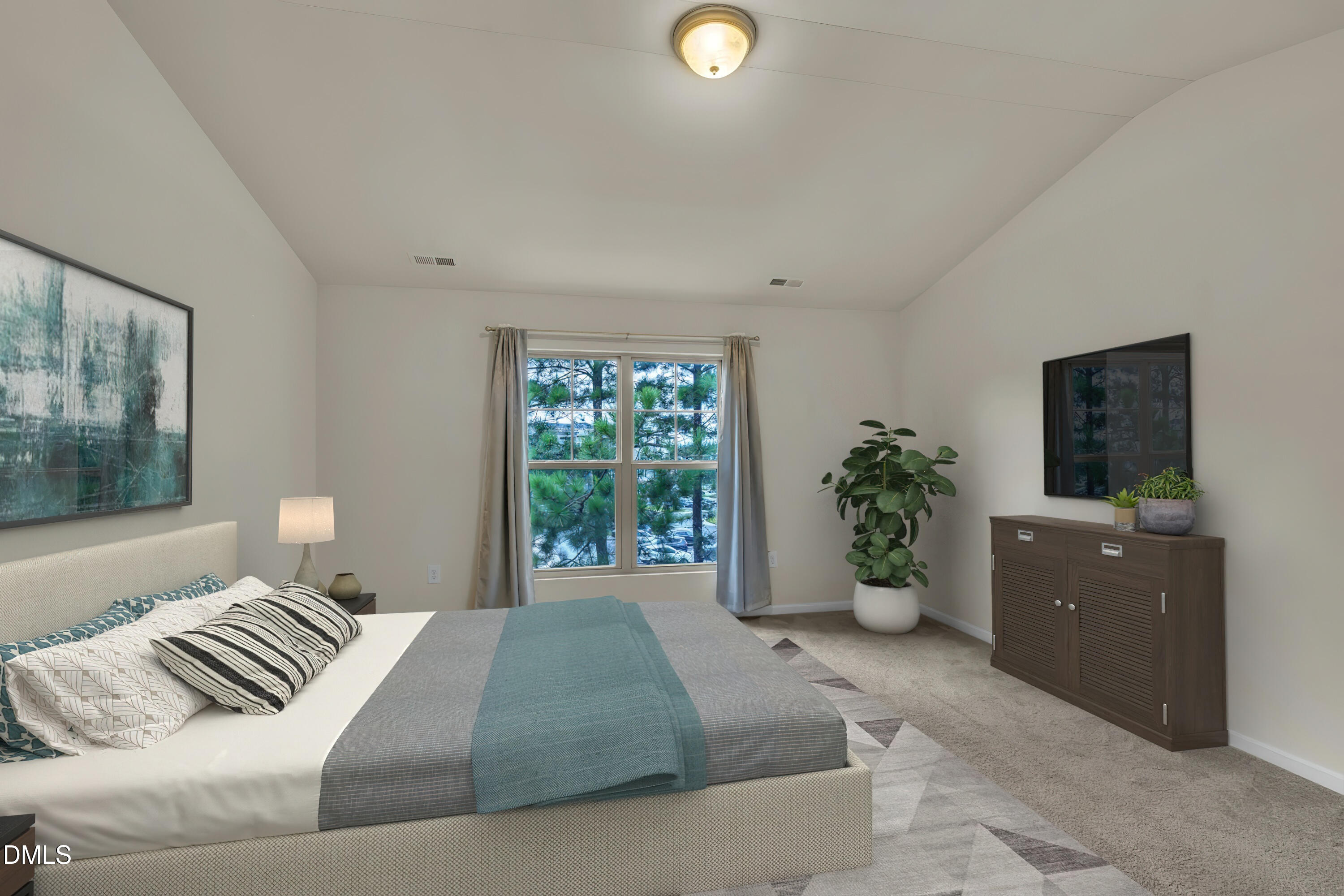 519 Brier Crossings Loop Durham, NC 27703 - Photo 19 of 36 a living room with a couch and a potted plant