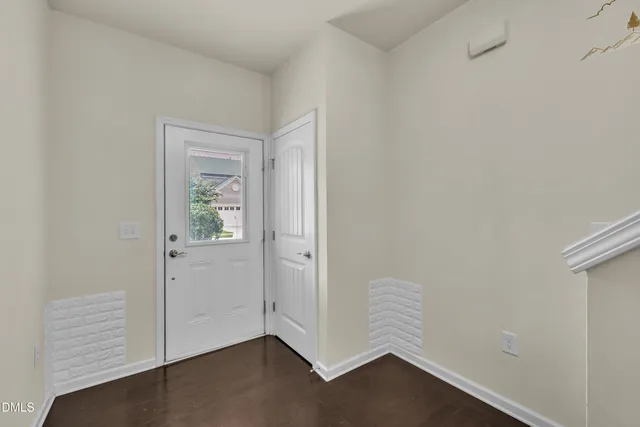 wooden floor in an empty room