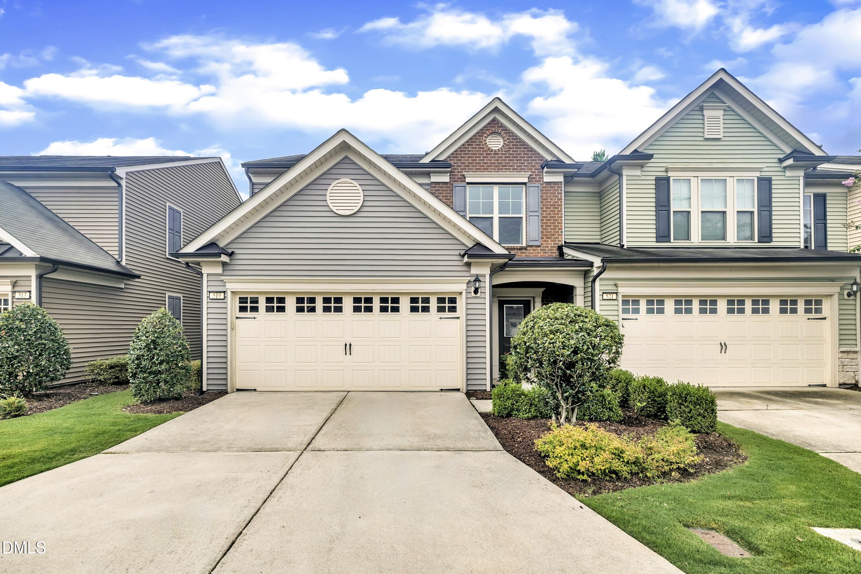 519 Brier Crossings Loop Durham, NC 27703 - Photo 35 of 36 front view of a house with a yard