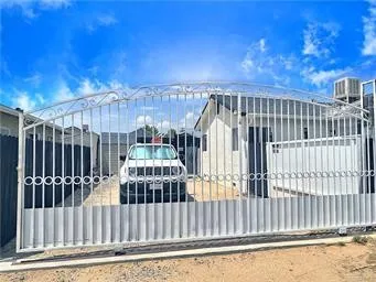 a view of a balcony with a swing