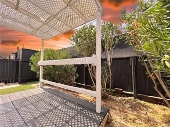 a view of outdoor space with seating area