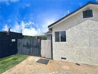 a backyard of a house