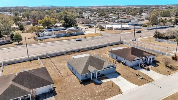 a view of a terrace with seating area