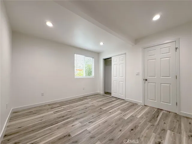 a view of a room and a window