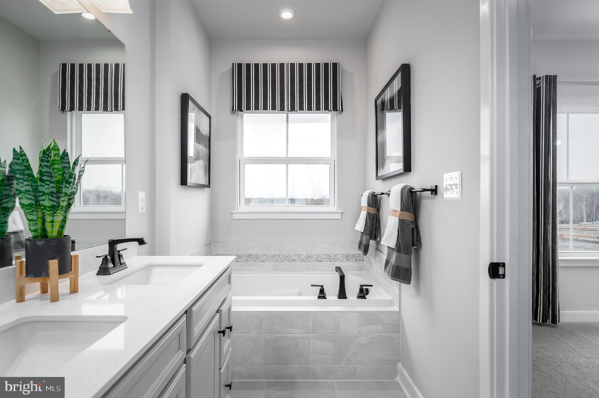 8603 Branch Side Way, Unit B Brandywine, MD 20613 - Photo 28 of 33 PRIMARY BATHROOM W/SOAKING TUB & DOUBLE SINKS