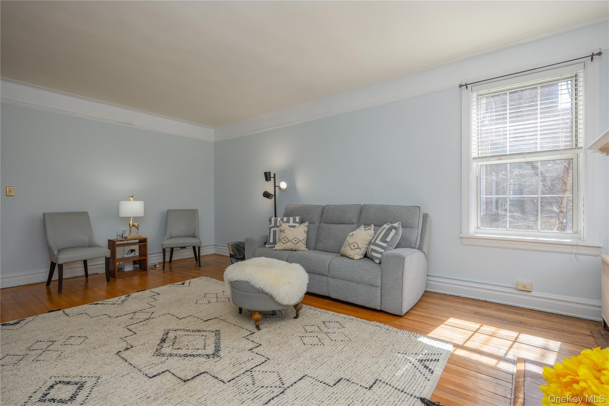 25 Parkview Avenue, Unit 2K Bronxville, NY 10708 - Photo 12 of 26 a living room with furniture a lamp and a window