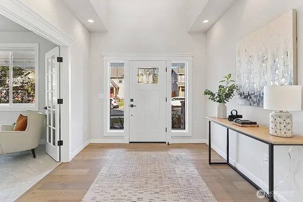 a view of a entryway of the house