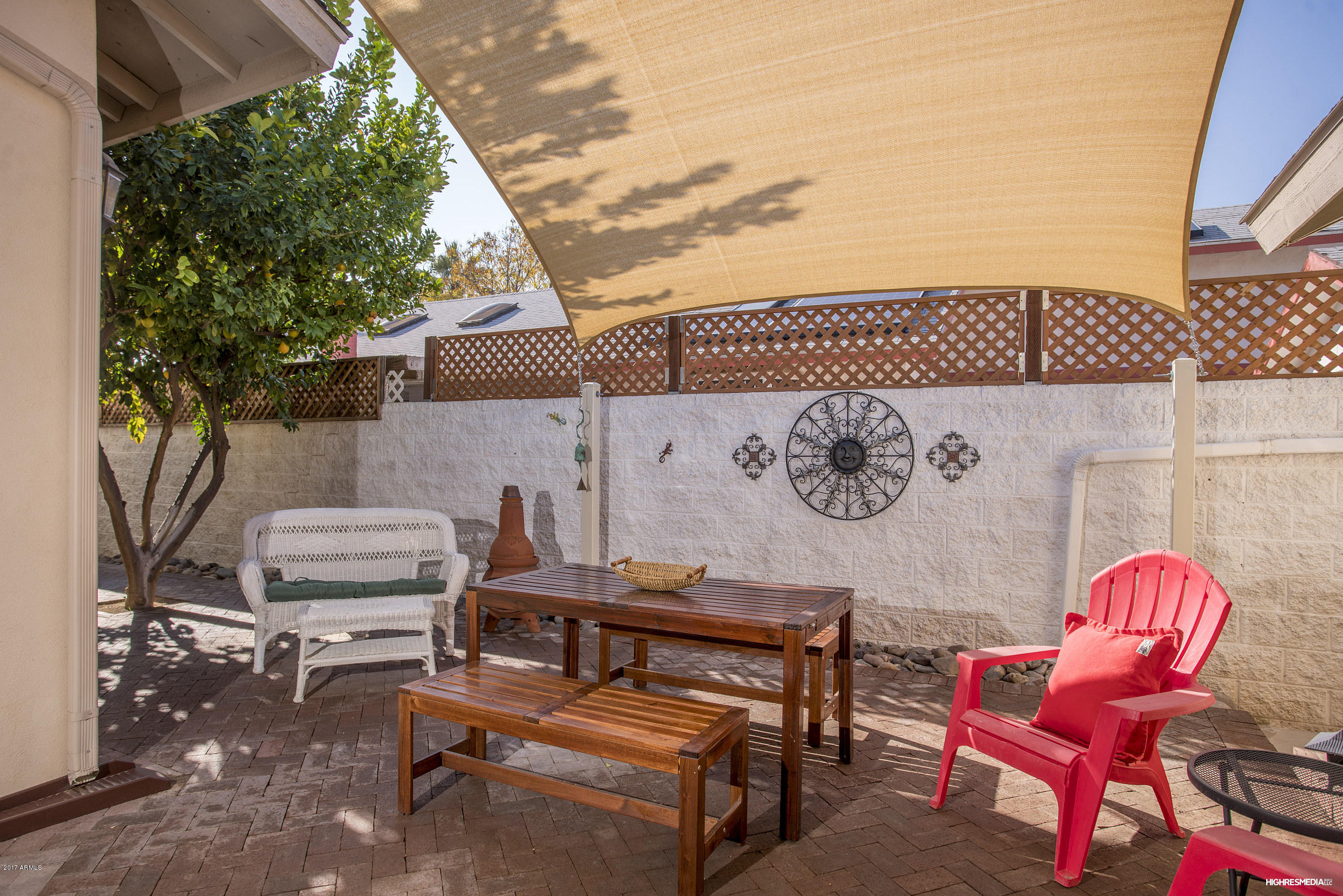 108 West Granada Road Phoenix, AZ 85003 - Photo 9 of 27 a backyard of a house with outdoor seating