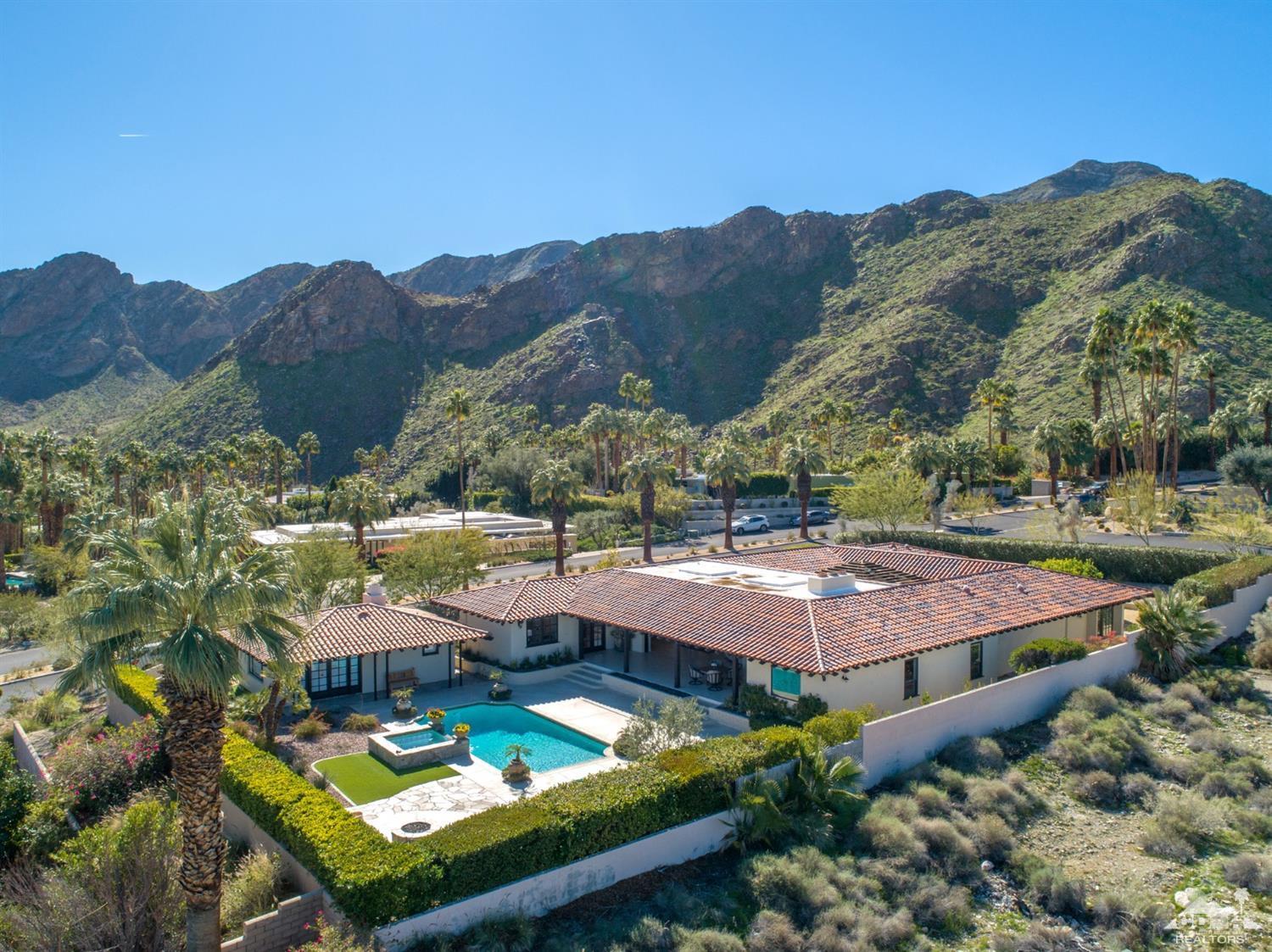40757 Thunderbird Road Rancho Mirage, CA 92270 - Photo 65 of 70 an aerial view of a house with pool mountain view