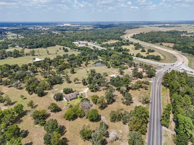 a view of a city with an outdoor space