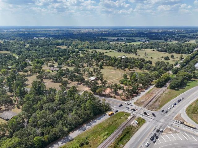 an aerial view of a city