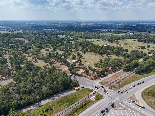 an aerial view of a city