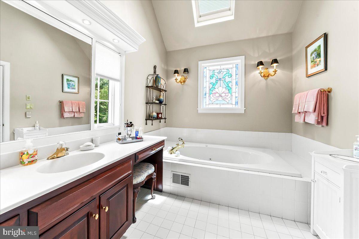 7 Bolingbroke Road West Chester, PA 19382 - Photo 15 of 86 Elegant bathroom with stained glass charm.