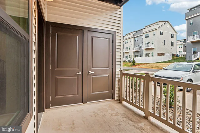 a view of balcony with a outdoor space