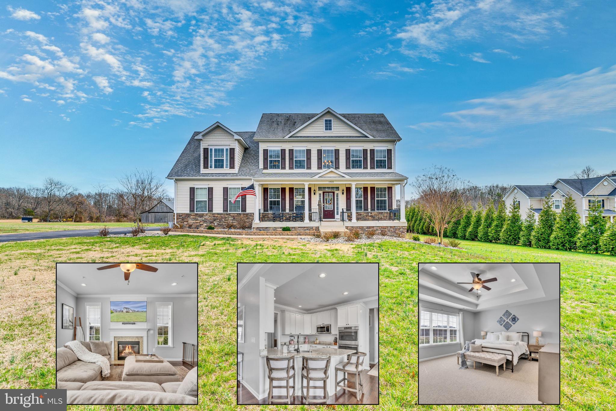 1935 Lowery Road Huntingtown, MD 20639 - Photo 1 of 65 a front view of a house with a garden