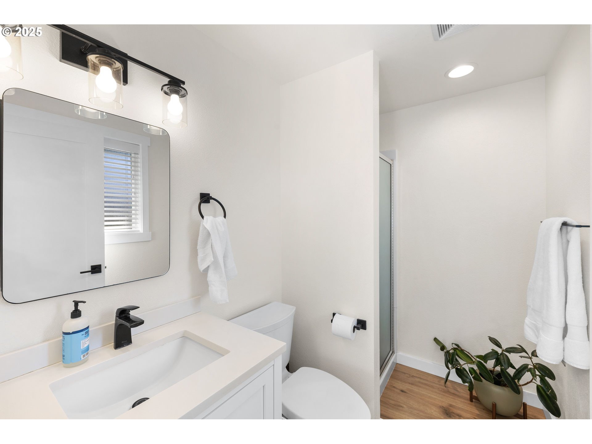 1905 Springbrook Way Newberg, OR 97132 - Photo 20 of 29 a bathroom with a sink vanity and a mirror