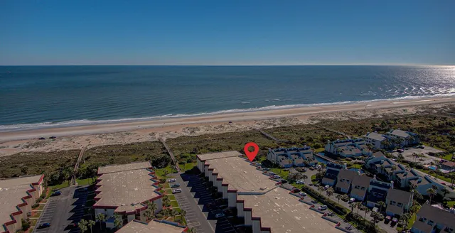 a view of a room with an empty space and countertop
