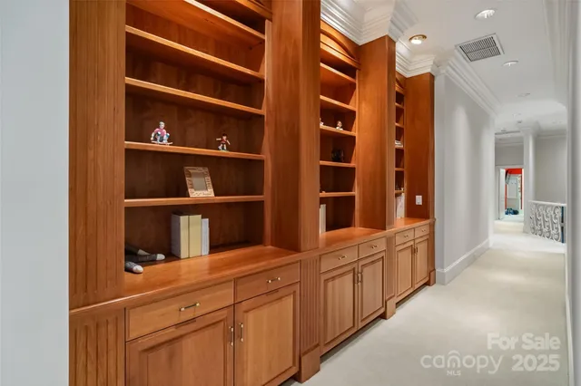 a kitchen with cabinets
