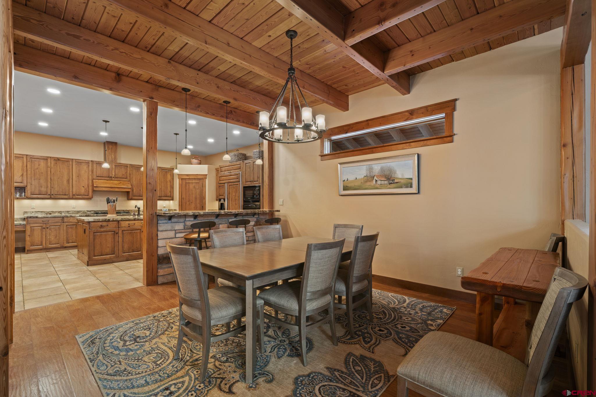 680 The Golden Dipper Road Durango, CO 81301 - Photo 8 of 35 a view of a dining room with furniture