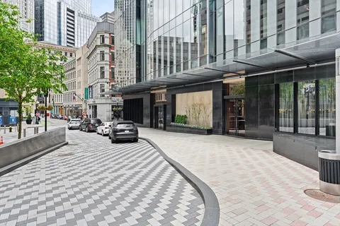 a view of a terrace with chairs
