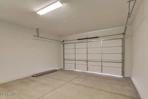 a view of a garage