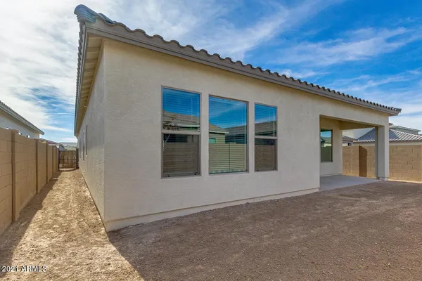 a front view of a house with a garage