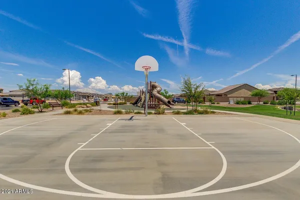 a view of a basket ball ground