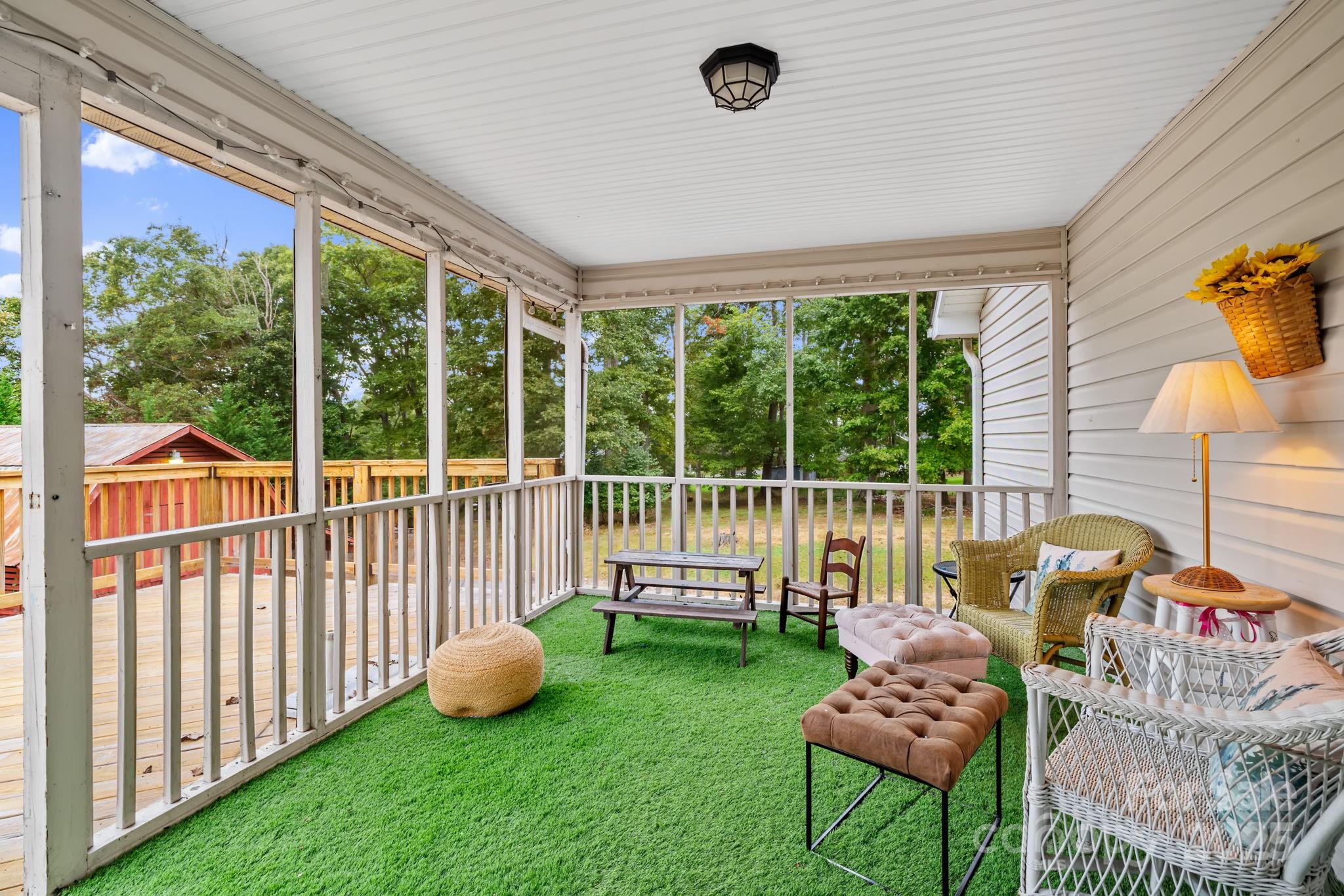 21 Presbyterian Church Road Mills River, NC 28759 - Photo 17 of 48 a garden view with a seating space