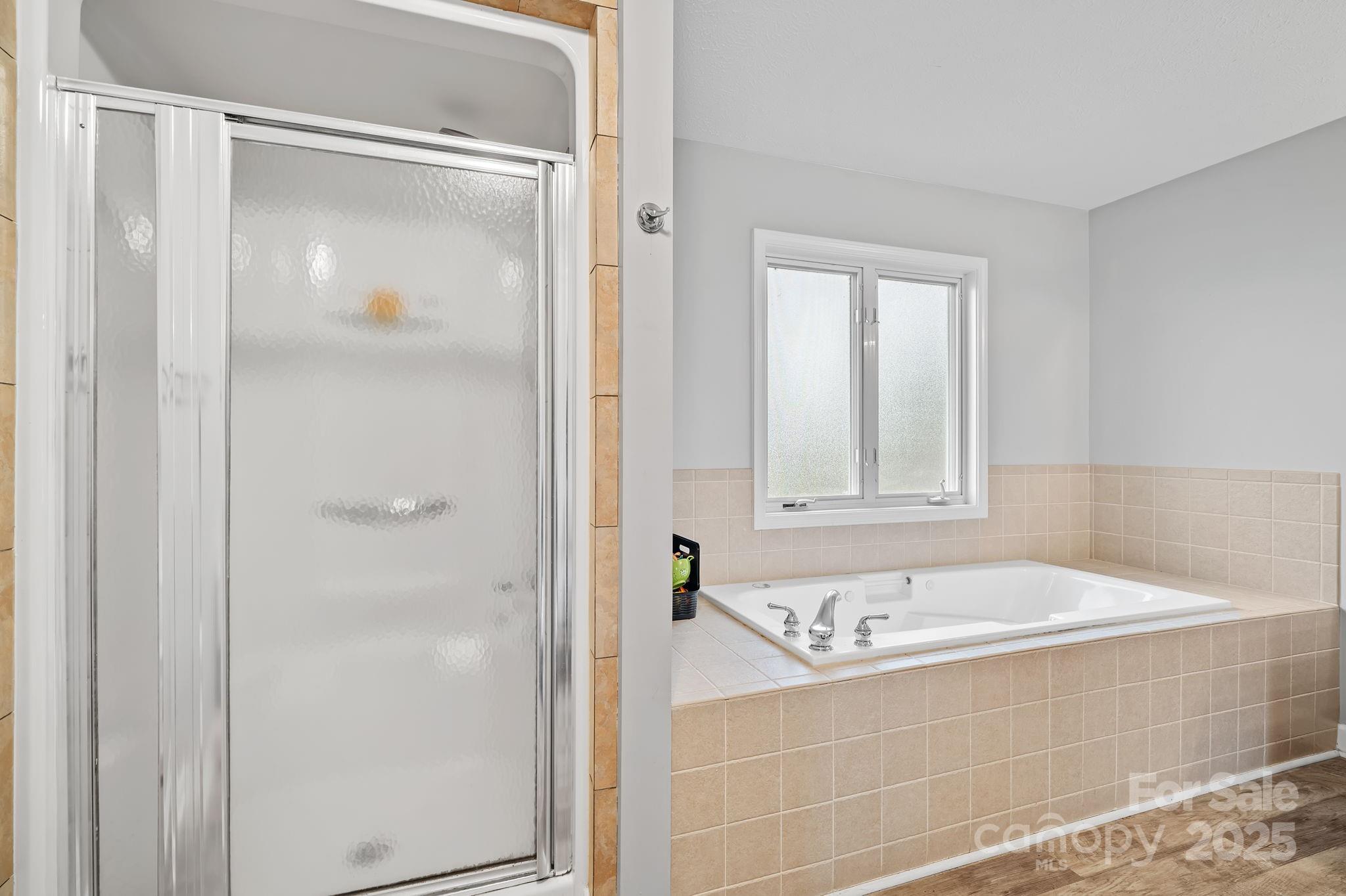 21 Presbyterian Church Road Mills River, NC 28759 - Photo 24 of 48 a bathroom with a bathtub and a shower