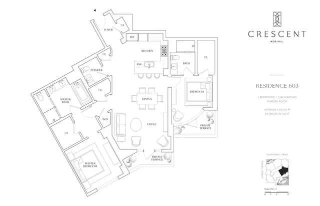 $1,995,000 | 875 California Street, Unit 603, San Francisco, CA 94108