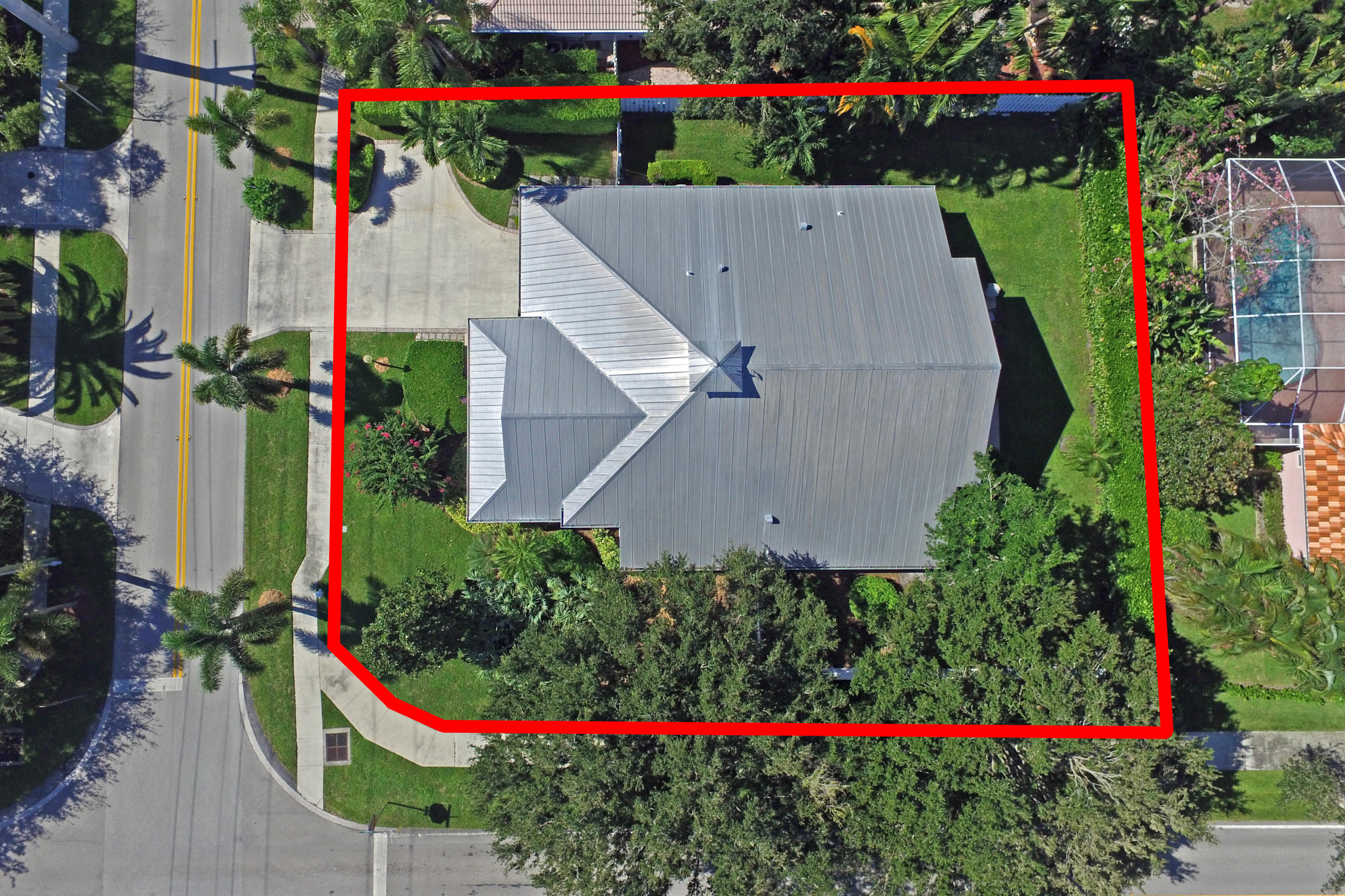 19017 Southeast Loxahatchee River Road Jupiter, FL 33458 - Photo 21 of 22 Aerial 2 - Outlined DJI_0036