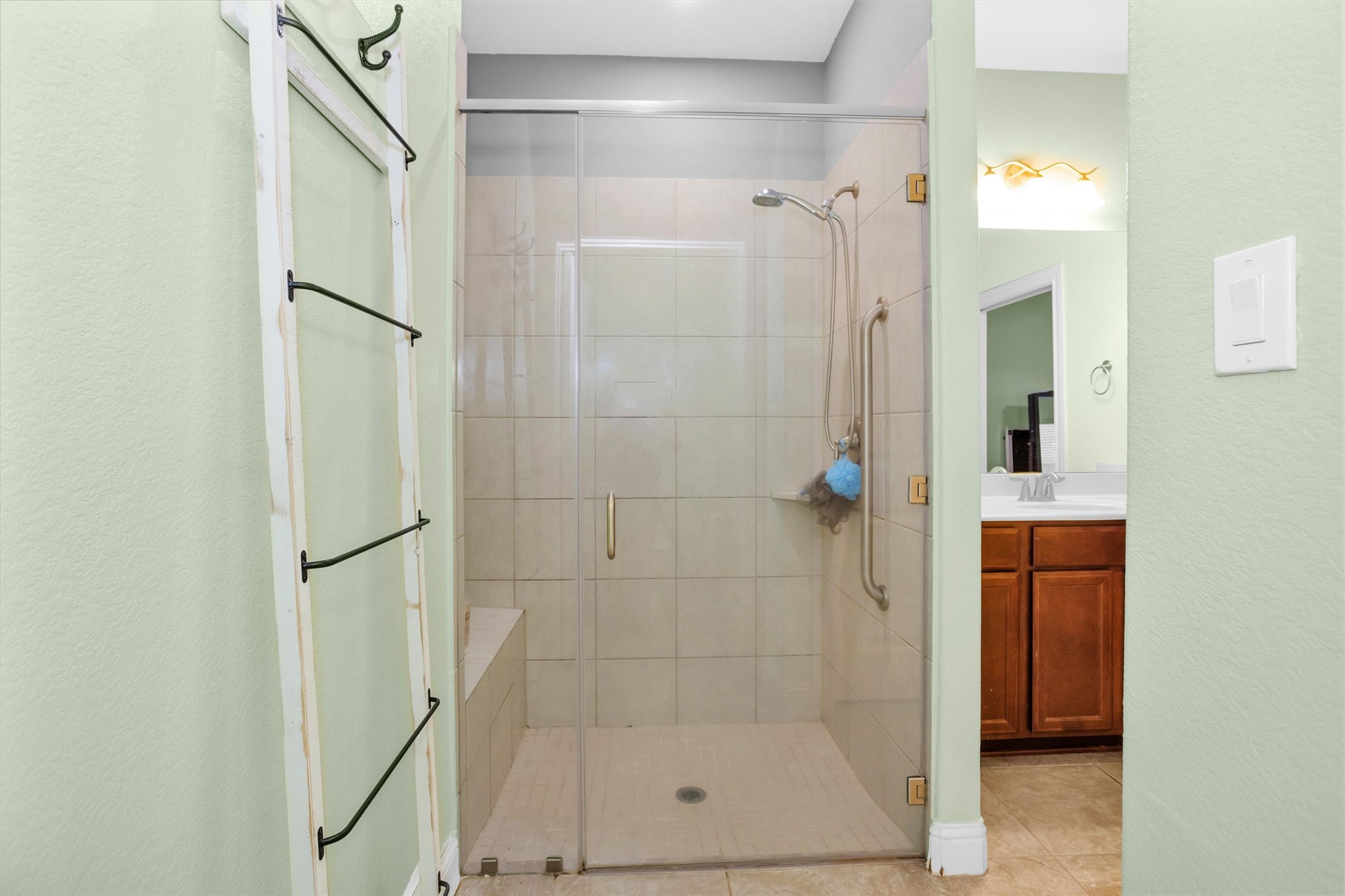 30806 Mellman Road Hempstead, TX 77445 - Photo 14 of 35 A bench seat in you walk-in shower and the wide door makes it easier.
