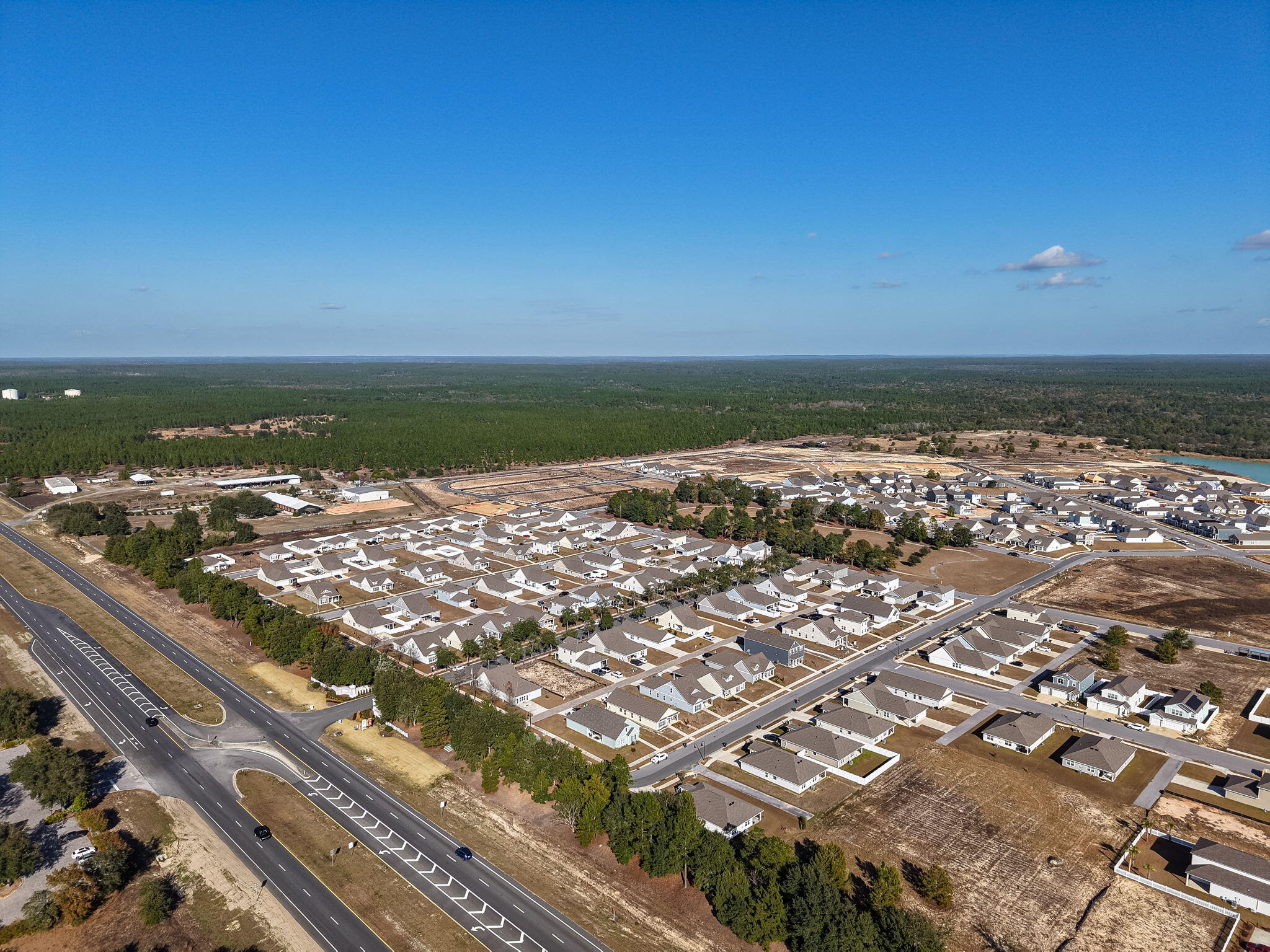 165 Staggerbush Street Freeport, FL 32439 - Photo 51 of 68 an aerial view of residential building and ocean