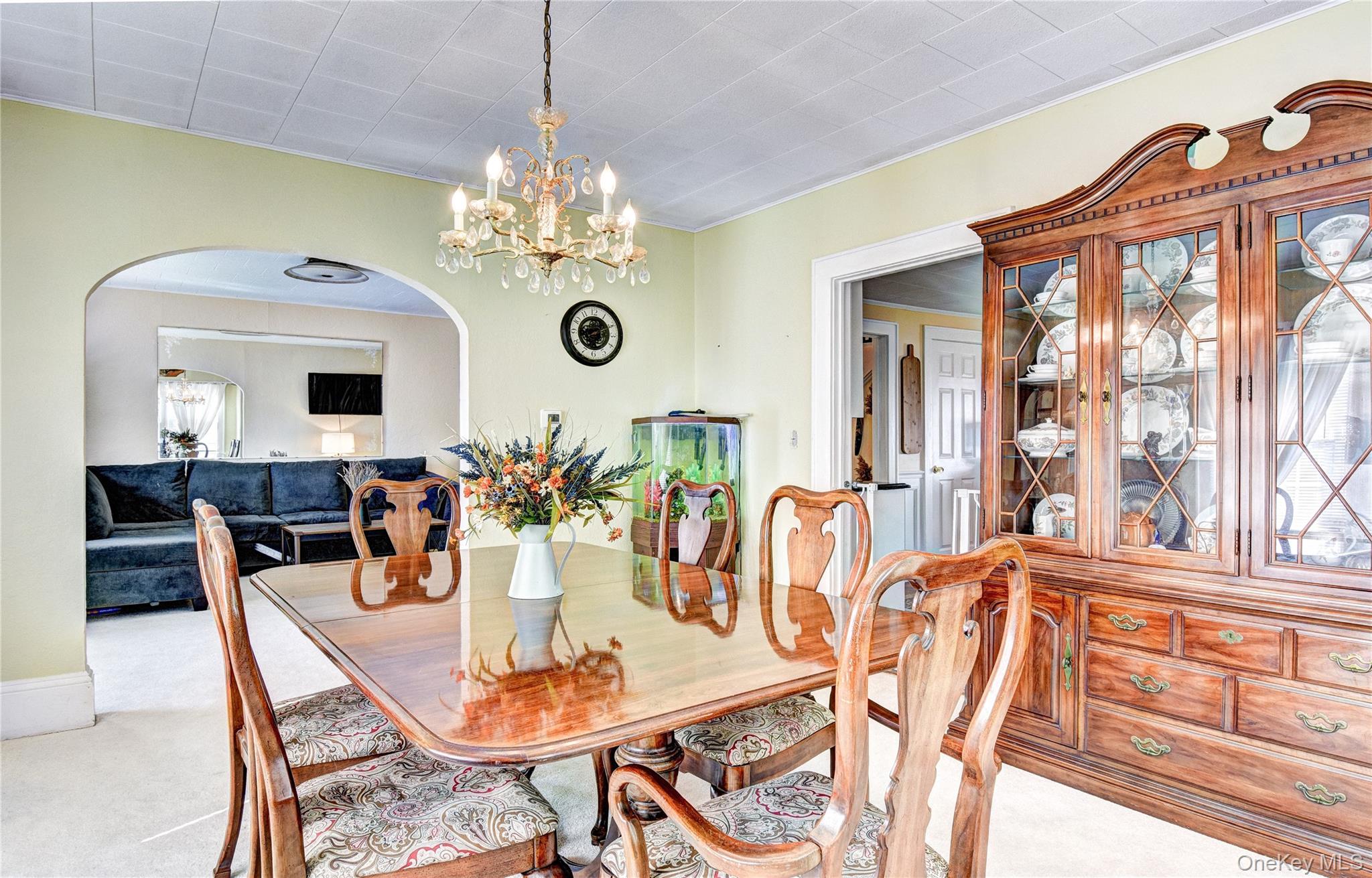 99 South Main Street Florida, NY 10921 - Photo 6 of 35 a view of a dining room with furniture and chandelier