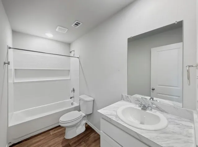 a bathroom with a tub