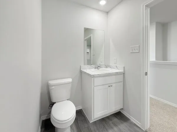 a view of small space with racks on the wall